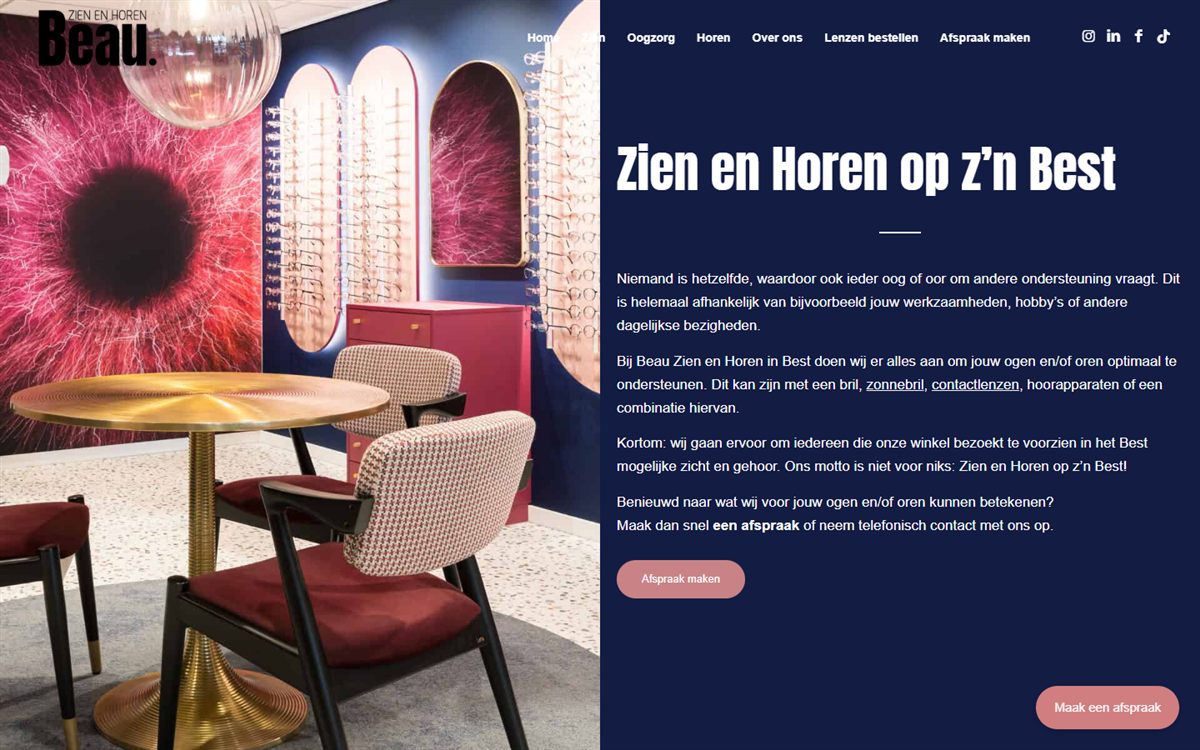 Homepage Beau Zien en Horen