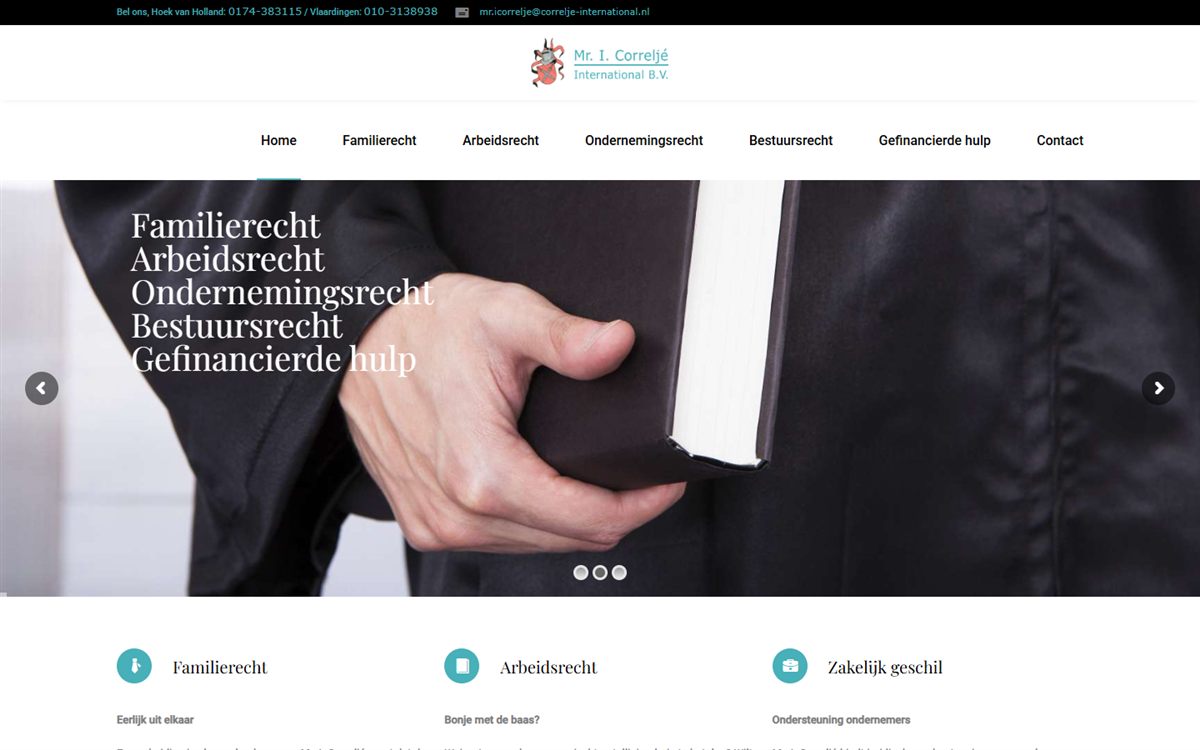 portfolio-correlje-advocatenkantoor-nl Homepage Correljé Advocatenkantoor