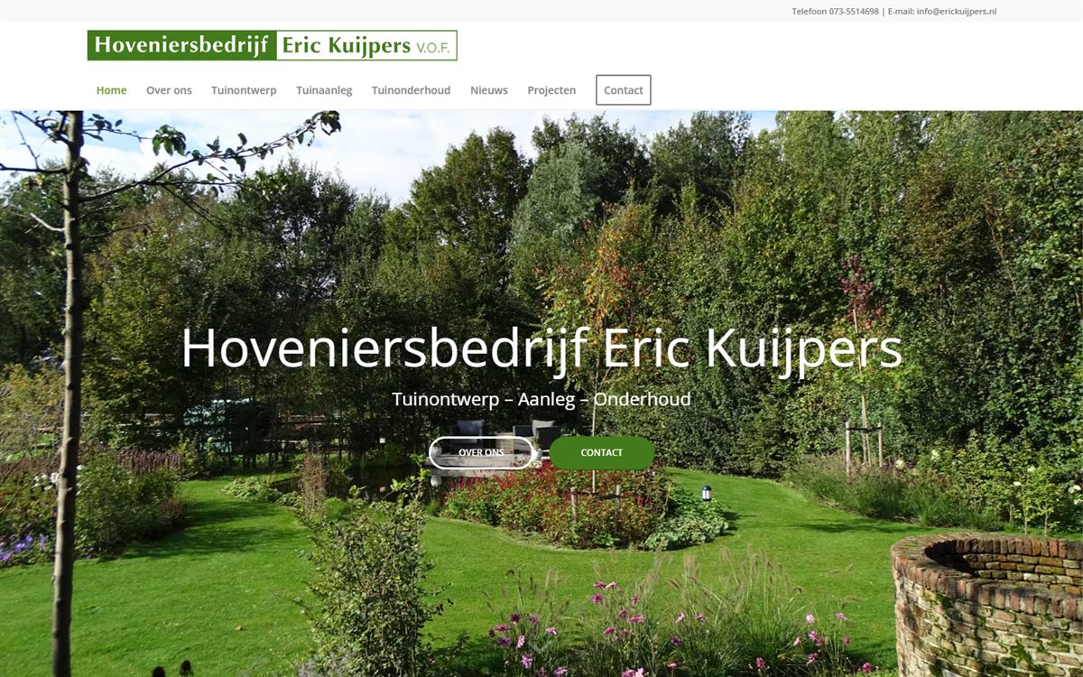 portfolio-erickuijpers-nl Homepage Hoveniersbedrijf Eric Kuijpers