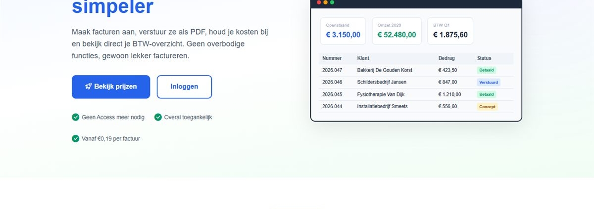 iTREND Facturatie – online facturatieplatform