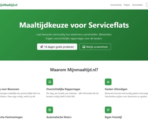 MijnMaaltijd.nl – maaltijdkeuze voor serviceflats